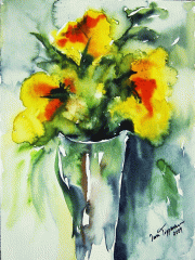 Blumen in Vase (verkauft)